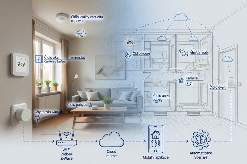 IoT monitoring spotřeby energií v nemovitostech